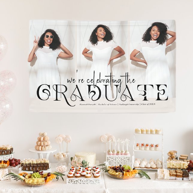 Modern Stylish | Graduation 3 Photo Banner (Creator Uploaded)