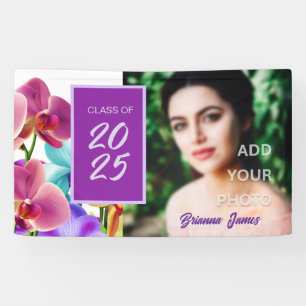 Modern Stylish Graduation Party Photo Banner