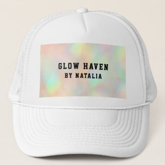 Modern Stylish Holographic Beauty Salon Trucker Hat