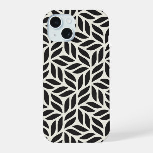 Modern Stylish Leaf Pattern iPhone 15 Case