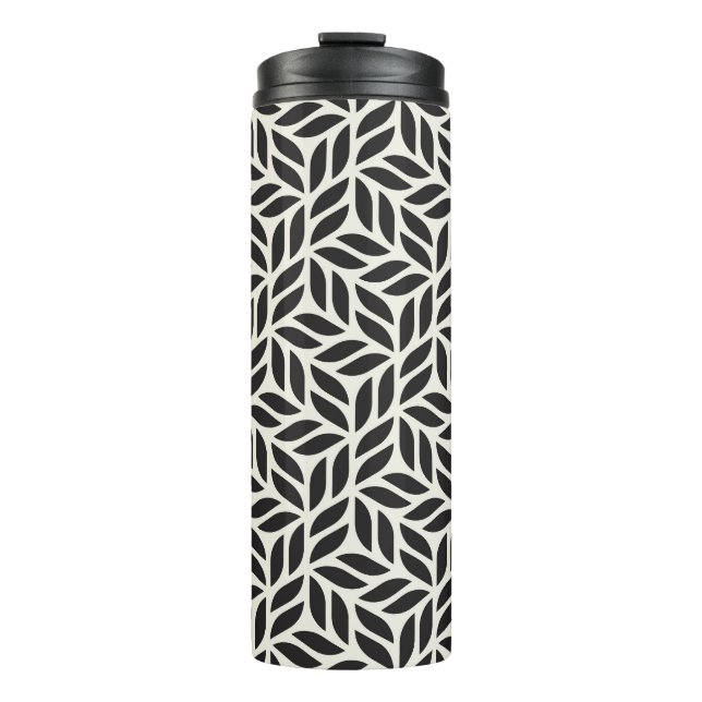 Modern Stylish Leaf Pattern Thermal Tumbler (Front)