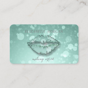 Modern Stylish,Makeup Artist,Bokeh,Lips Business Card