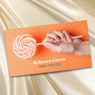 Modern Stylish Manicurist Nail Artist Nail Salon Business Card