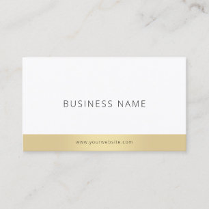 Modern Stylish Minimalistic Elegant Gold Template Business Card