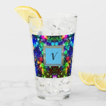 Modern Stylish Monogram Patterns Winter Party