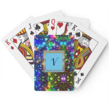 Modern Stylish Monogram Patterns Winter Party