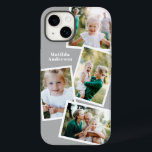 Modern stylish multi photo family electronic Case-Mate iPhone 14 case<br><div class="desc">Modern stylish multi photo family electronic phone case design. Ideal birthday,  Christmas,  mothers day or Fathers day design. Colours can be changed.</div>
