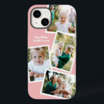 Modern stylish multi photo family electronic Case-Mate iPhone 14 case<br><div class="desc">Modern stylish multi photo family electronic phone case design. Ideal birthday,  Christmas,  mothers day or Fathers day design. Colours can be changed.</div>