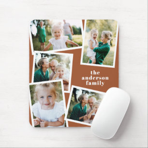 Modern stylish multi photo family home decor mouse pad