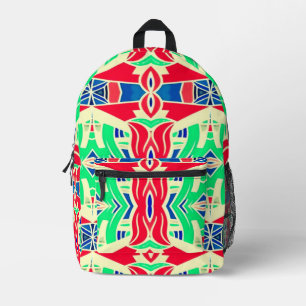 Modern stylish multiple colour classic design   pr printed backpack