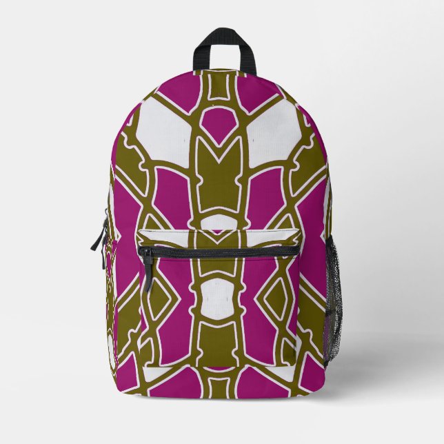 Modern stylish multiple colour classic design   pr printed backpack (Front)