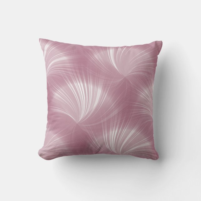 Modern Stylish Pale Pink Rose Elegant Pattern Cushion (Front)