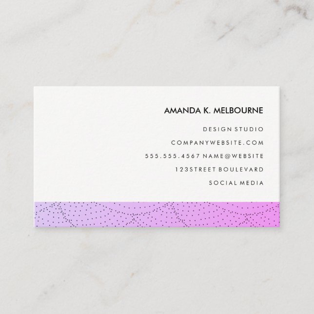 Modern Stylish Pattern Business Card (Front)