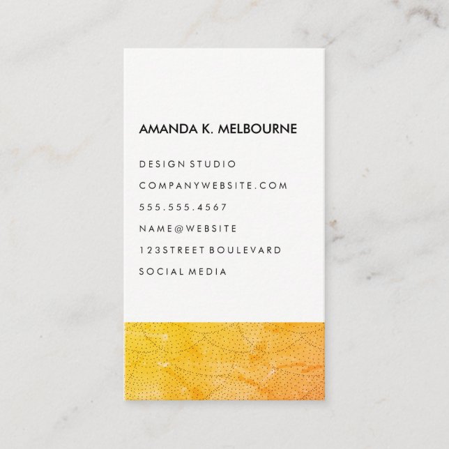 Modern Stylish Pattern Business Card (Front)
