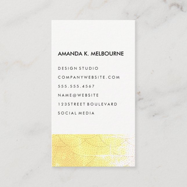 Modern Stylish Pattern Business Card (Front)