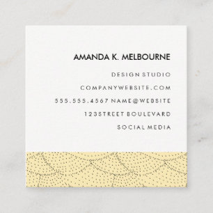 Modern Stylish Pattern Square Business Card