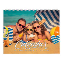 Modern Stylish Photo Family 2026 Calendar