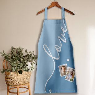 Modern Stylish Photo Script Blue Apron