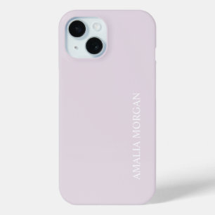 Modern Stylish Pink Monogram iPhone 15 Case