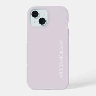 Modern Stylish Pink Monogram  iPhone 15 Case