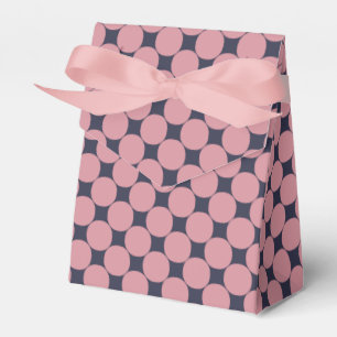 Modern Stylish Pink Polka Dot Favour Box