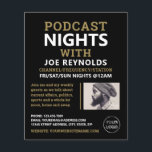 Modern & Stylish Podcaster, Podcast Advertising Flyer<br><div class="desc">Modern & Stylish Podcaster,  Podcast Advertising Flyer by The Business Card Store.</div>