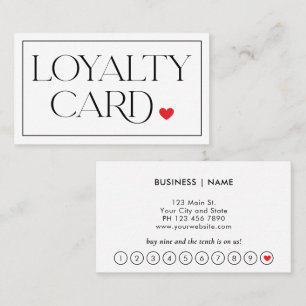 Modern Stylish Professional Loyalty Card