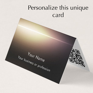 Modern Stylish QR Code Technology Custom Template Business Card