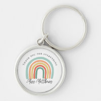 Modern Stylish Rainbow Teacher Thank You Gift