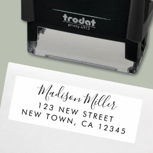 Modern Stylish Return Address Self-inking Stamp