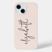 Modern Stylish Script Blush Pink