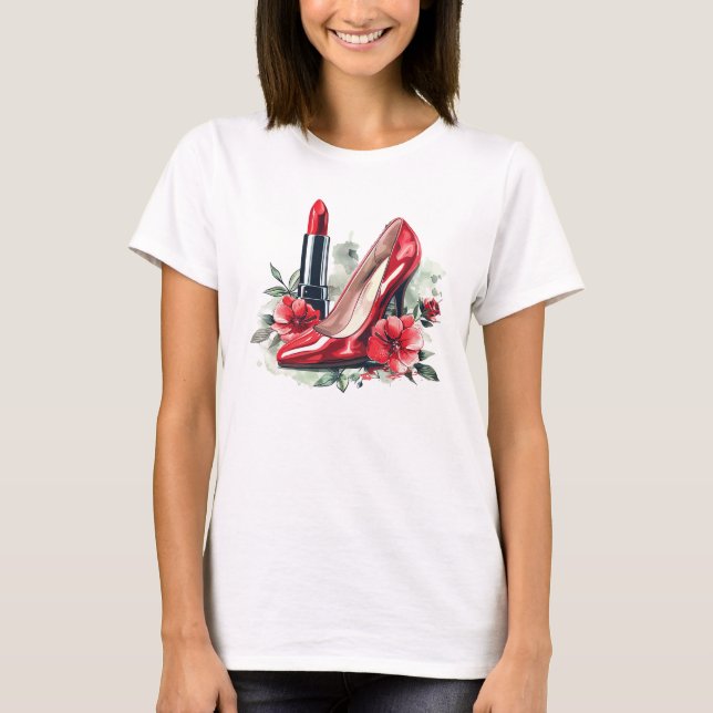 Modern Stylish Sensual Beautiful Woman T-Shirt (Front)