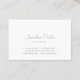 Modern Stylish Simple Template Professional Trendy Business Card