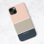 Modern Stylish Stripe Pattern iPhone 13 Case<br><div class="desc">Personalise this modern minimalist color block striped Pattern iPhone case. Add your name,  monogram or initials.</div>