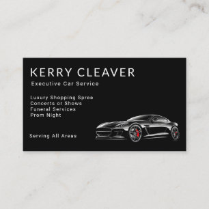 Modern Stylish Taxi Executive car service Business Card