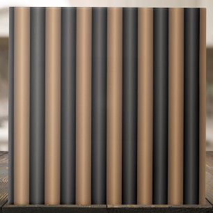 Modern Stylish Toasted Brown Stripes with Depth Tile
