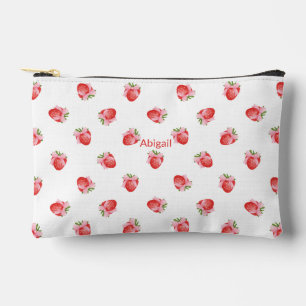 Modern Stylish Trendy Strawberry Accessory Pouch
