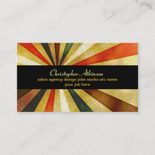 modern stylish vintage retro design business card