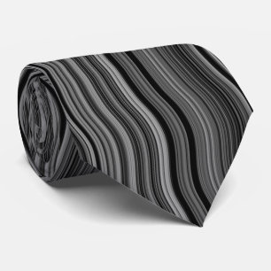 Modern Stylish Wavy Curvy Pattern Tie