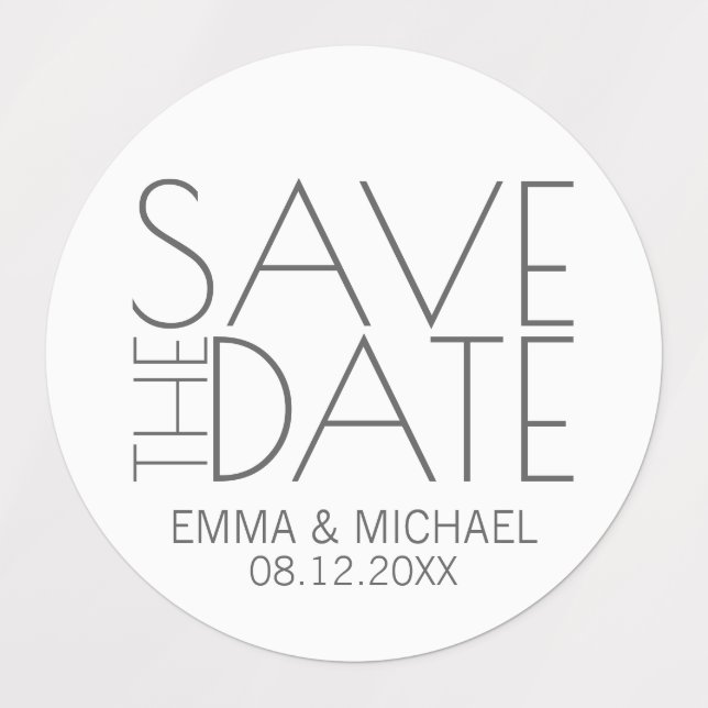 Modern Stylish Wedding Save the Date (Design 3)