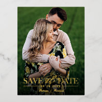 Modern Stylish Wedding Save The Date Photo