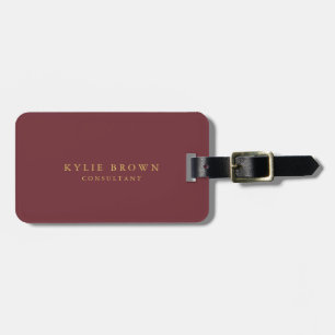 Modern Stylish Wine Gold Colour Professional Trend Luggage Tag