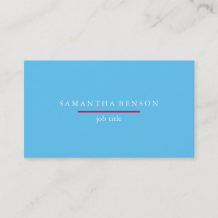 Modern Stylist Colour Block Pink Blue Business Card