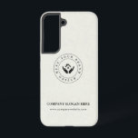 Modern stylist editable logo and text samsung galaxy case<br><div class="desc">Simple modern stylish corporate Phone case,  you can easily customise with your photo or business logo and custom text.</div>