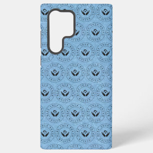 Modern stylist editable logo and text samsung galaxy case