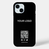 Modern stylist editable logo | qr code and text