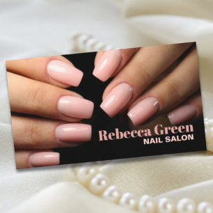 Modern Stylist Manicurist Nail Artist Nail Salon Business Card