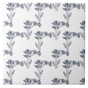 Modern Stylized Foliage Decorative  Tile