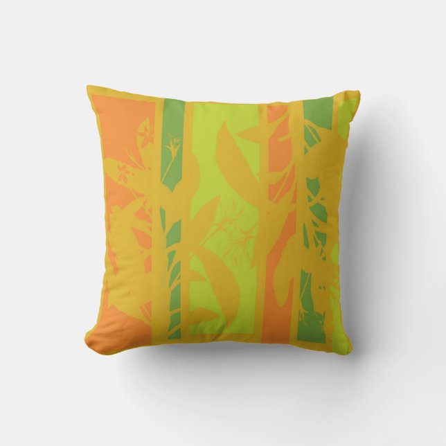 Modern Summer Fiesta Floral Cushion (Front)