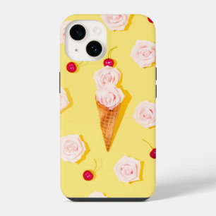 Modern Summer Floral Ice-cream Summer iPhone 14 Case